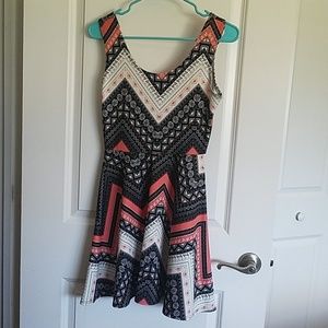 Multi colored tribal dress